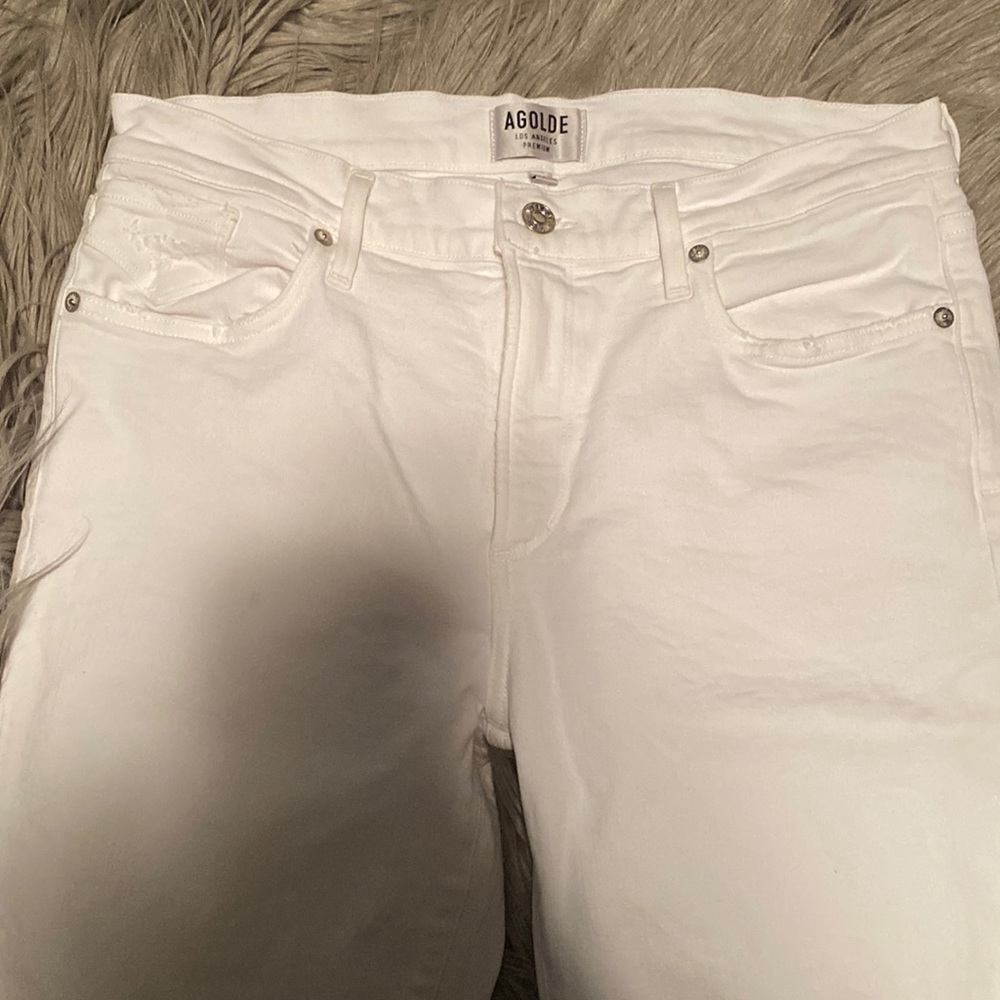 Agolde White Jeans